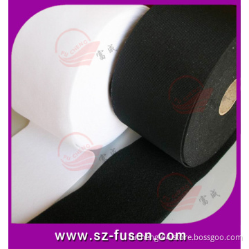 High Quality Black and White Velcro Soft Loop Fabric